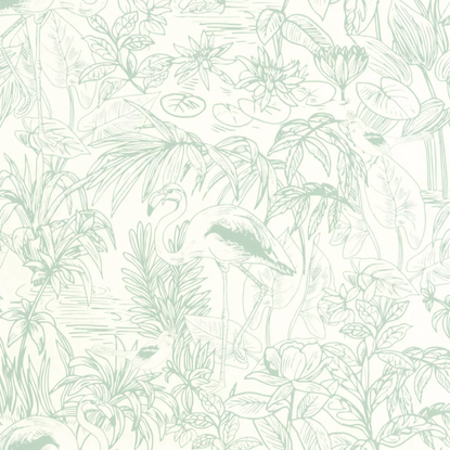 Le Cap vert d'eau Collection Green & Co Papier peint Caselio
