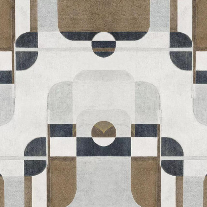 Conrad gris duvet / encre Collection Carnaby Street Papier peint panoramique Casadeco