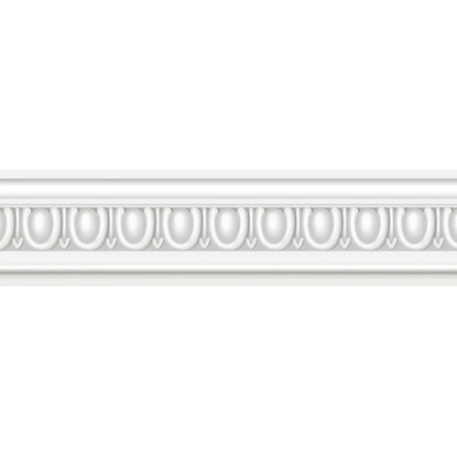 La baronne blanc antique Collection Moulures & Co Papier peint frise Casadeco