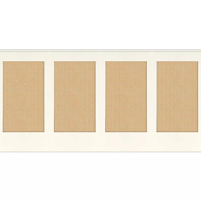 Canework base blanc Collection Reliefs Papier peint panoramique Caselio