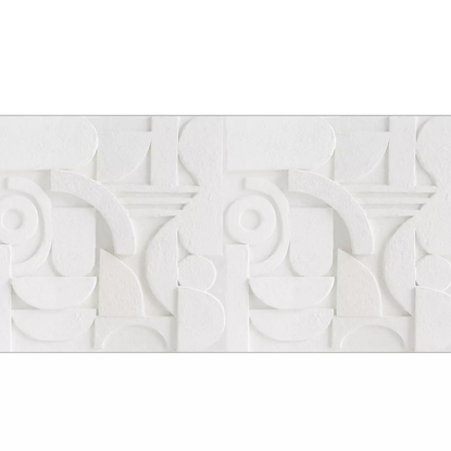 Mineral base blanc Collection Reliefs Papier peint panoramique Caselio