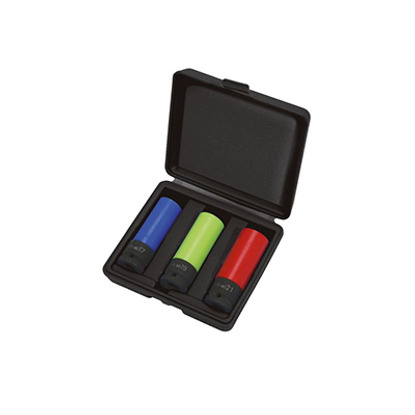 Coffret de douilles à chocs longues 6 pans pour jantes aluminium 3 pièces KS Tools