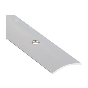Seuil demi-bombé 30 mm adhésif, inox, épaisseur 1mm, longueur 0.63m, Romus
