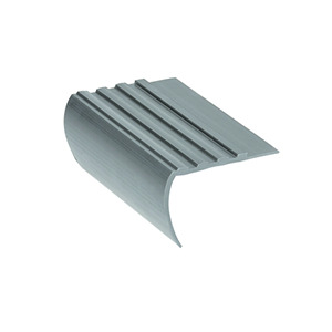 Nez de marche PVC souple N35D droit 2,5mm noir Romus