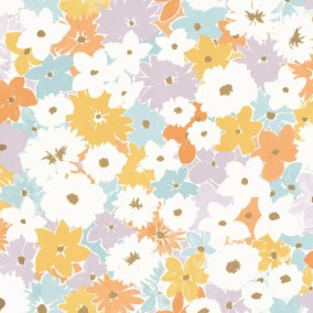 Flora Collection Let's go girls Papier peint Caselio